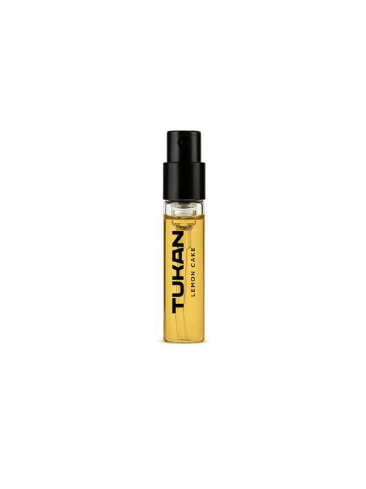 Tukan Lemon Cake – sweet lemon dessert-inspired fragrance with vanilla, musk, and licorice